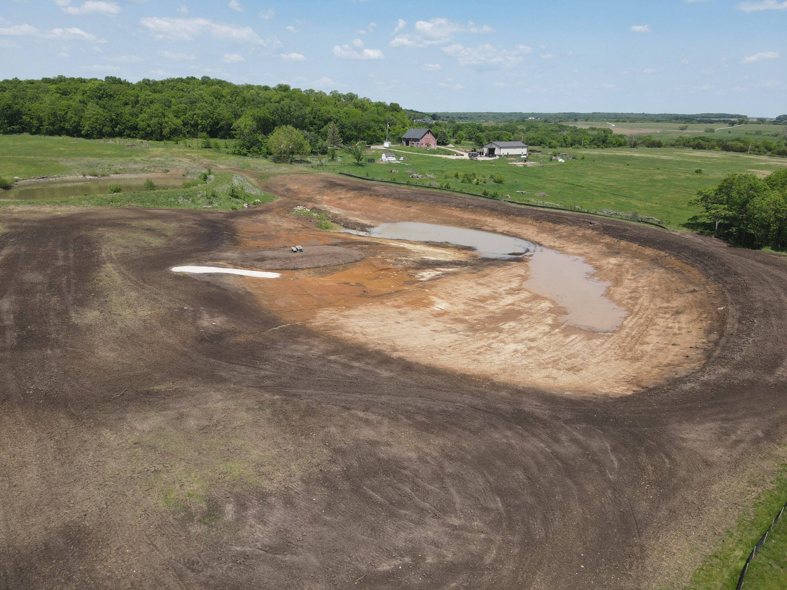 Large Pond Construction Project