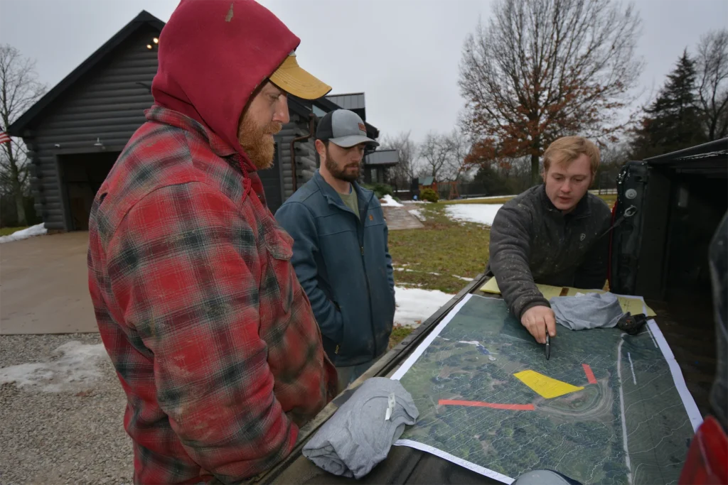 The Bulletproof Pond and Lake team planning out a project.