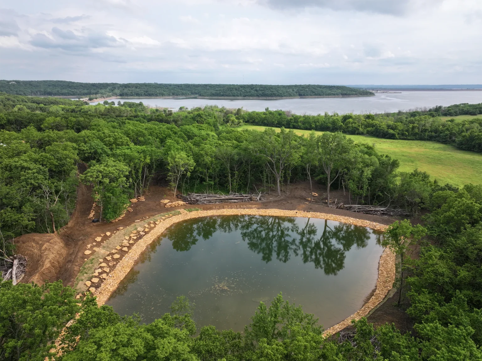 Recreational Pond in Perry, Jefferson County, KS by Bulletproof Pond and Lake