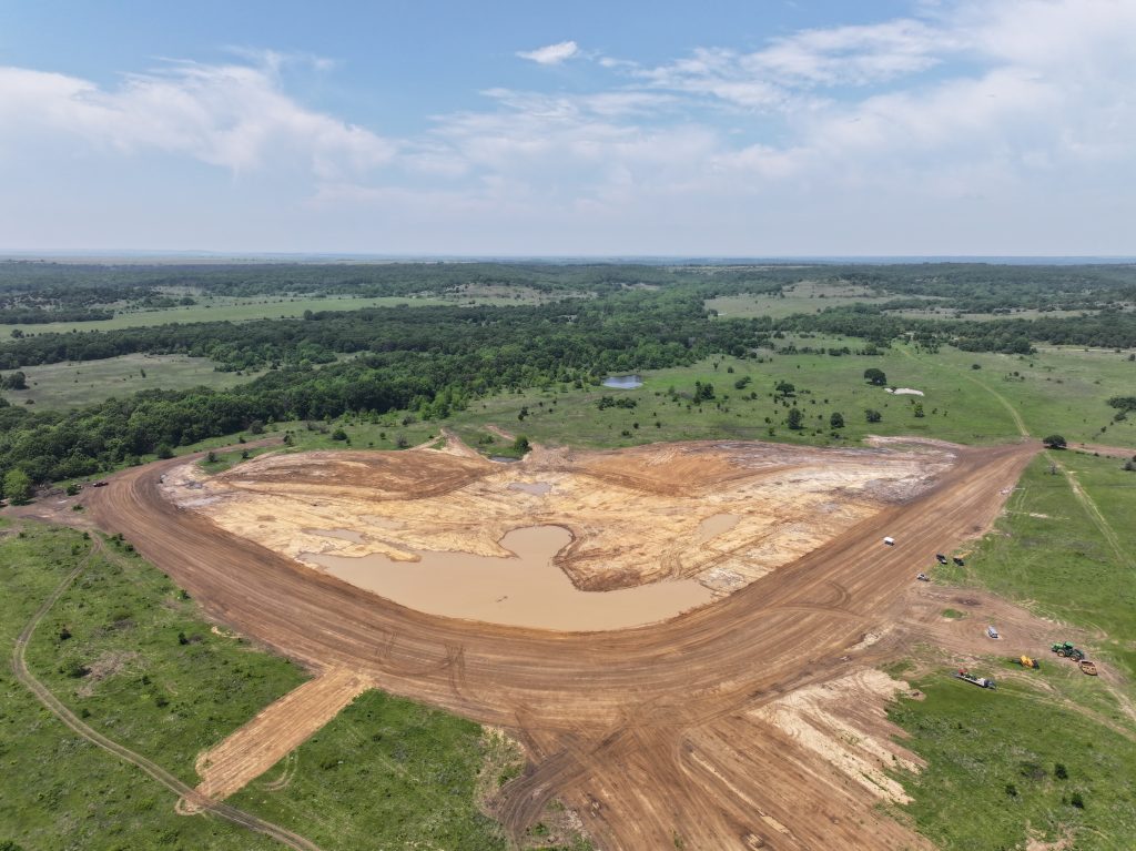 Excavation is a crucial step in the how to build a large pond process