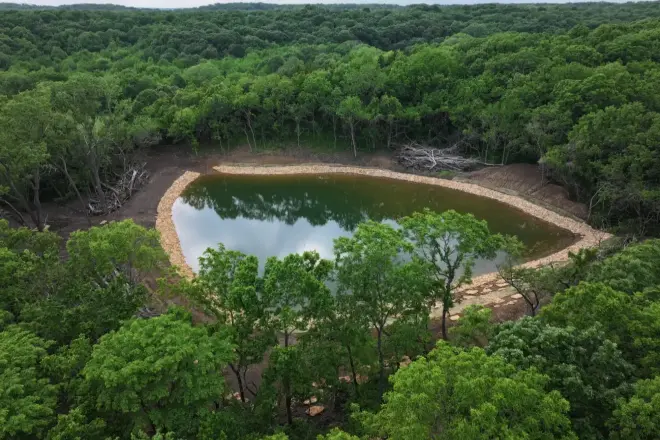 Recreational pond in Perry, KS