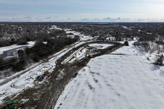 Bulletproof Pond and Lake contractors working in winter weather