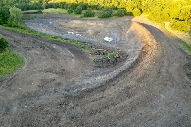 a pond excavation completed by Bulletproof Pond and Lake