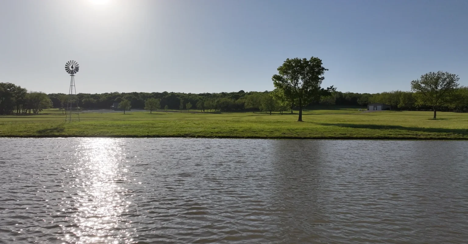 Farm Pond Rebuild in Centerville, Linn County, KS by Bulletproof Pond and Lake