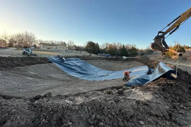 Bulletproof Team Doing Pond And Lake Repairs - pond repair process