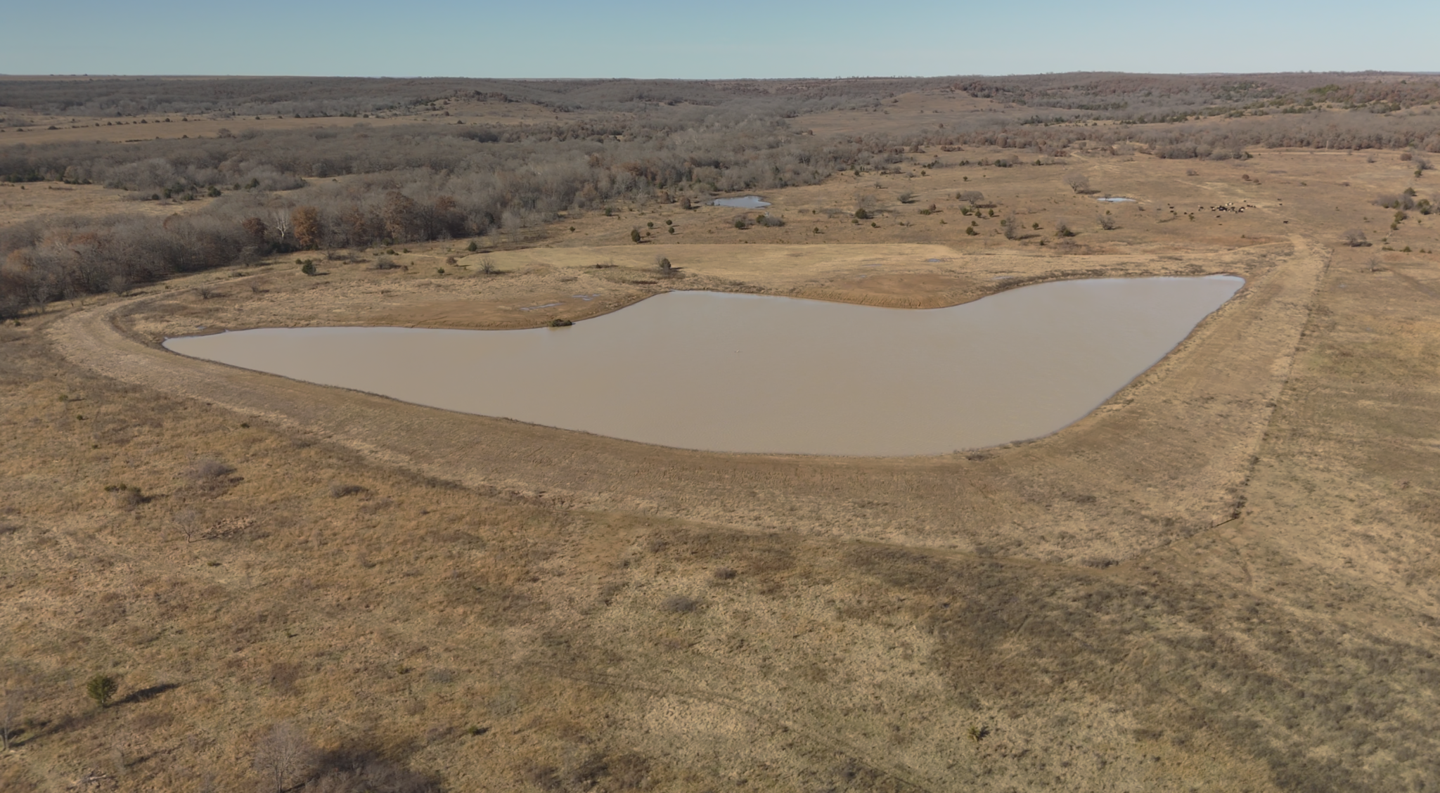 10 acre duck lake and wetlands, new construction in Oklahoma. | Bulletproof Pond and Lake